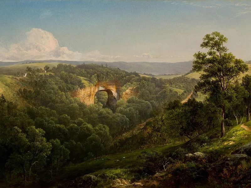 1827-David Johnson - Ponte naturale in Virginia, 1860